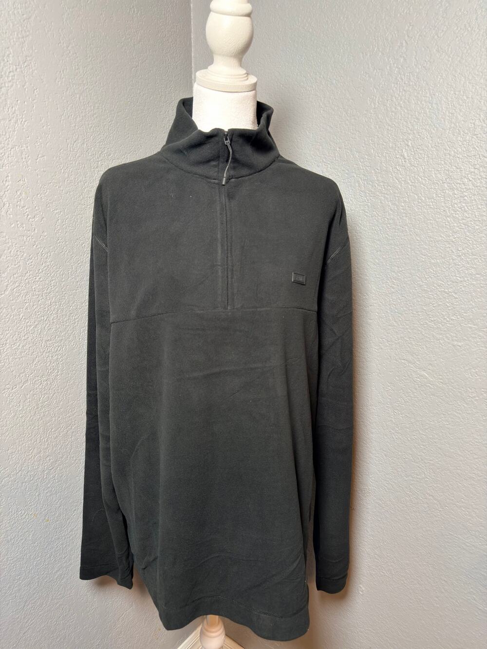 Rains Large Addis Fleece Half Zip Lightweight Microfleece Unisex